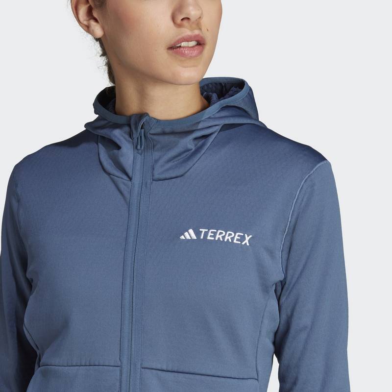 adidas TERREX XPERIOR LIGHT HOODED FLEECEJACKE Fleecejacke Damen