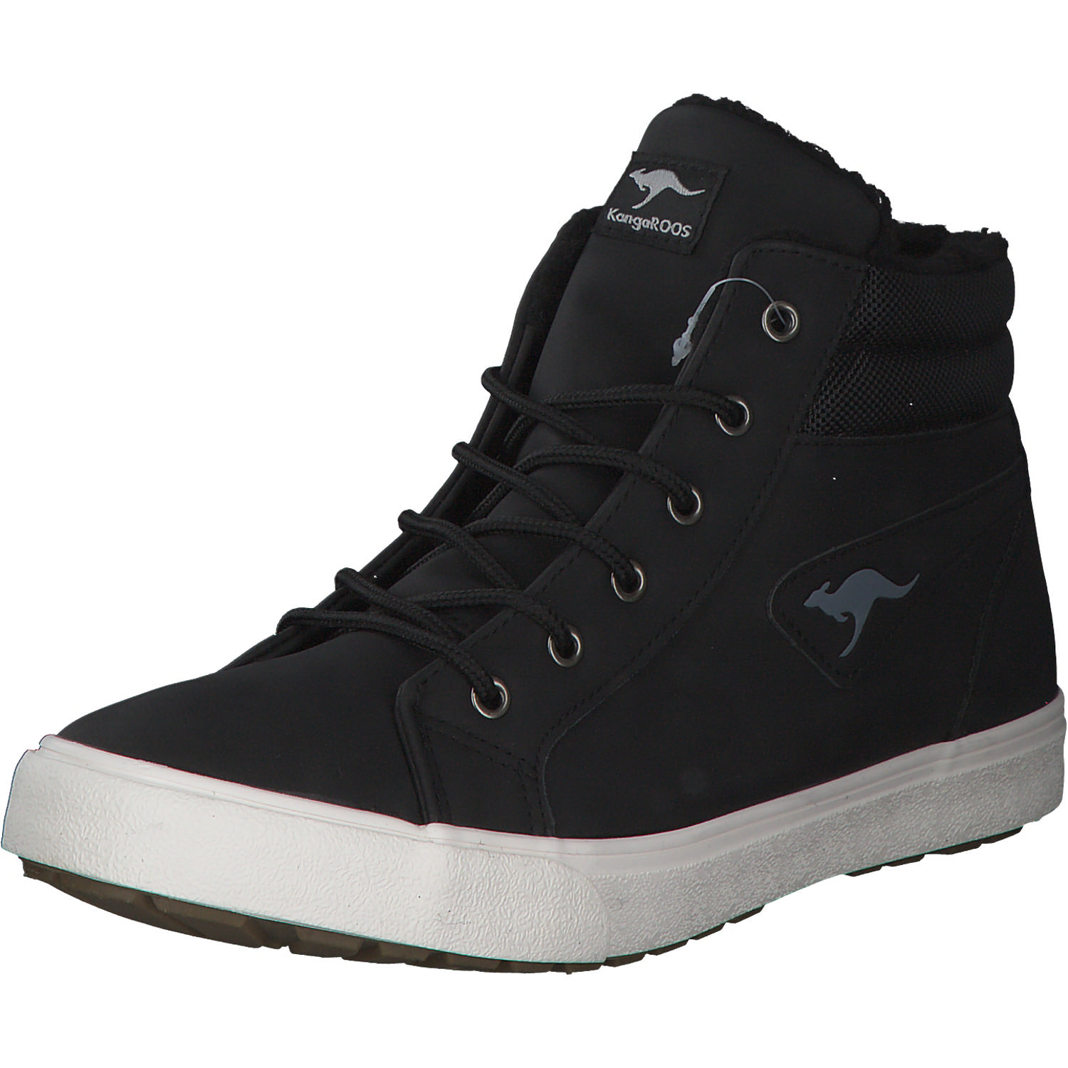 KangaROOS KaVu I 18000, Winterstiefel, Kinder, jet black/white