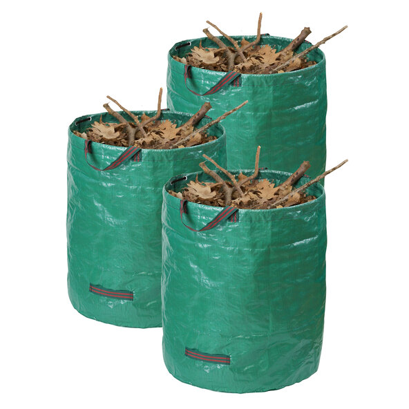 Faltbarer Gartenabfallsack, 272 l, 3er Set