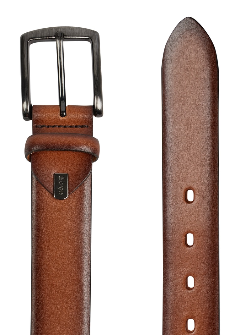 Gürtel aus Leder in cognac