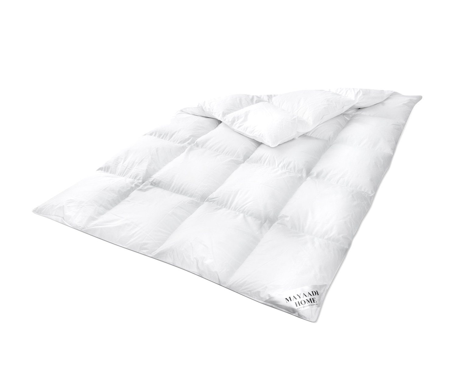 Baumwollbettdecke, HS45 Decke 200x220 cm 1000 Gramm Daunendecke Bettd, Mayaadi Home, Füllung: 70% Daunen, 30% Federn, Bezug: Baumwolle