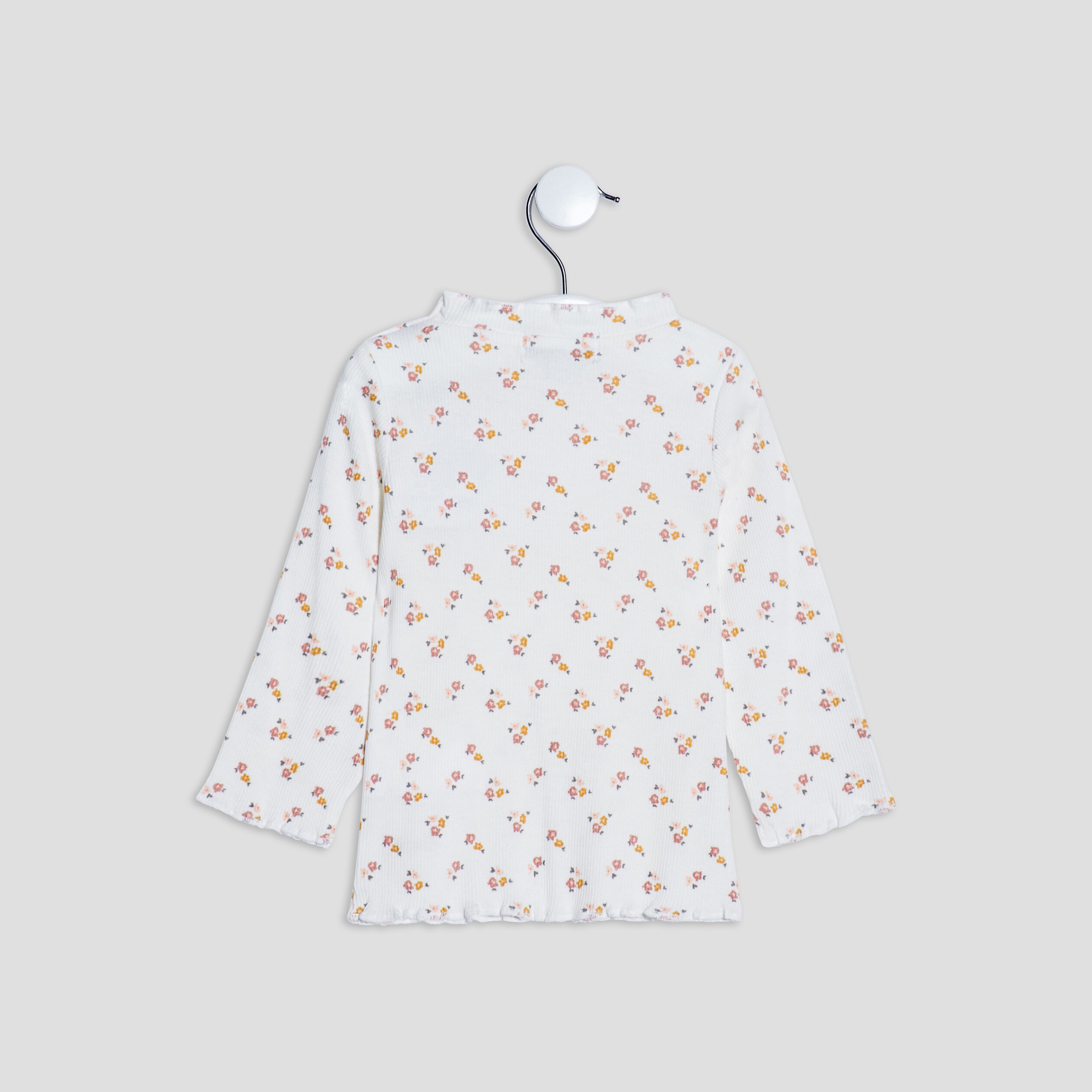 Pull avec col montant ivoire bébé fille | La Halle