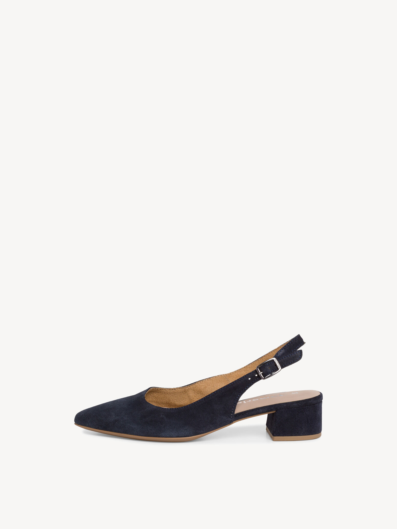 Escarpin en cuir - bleu