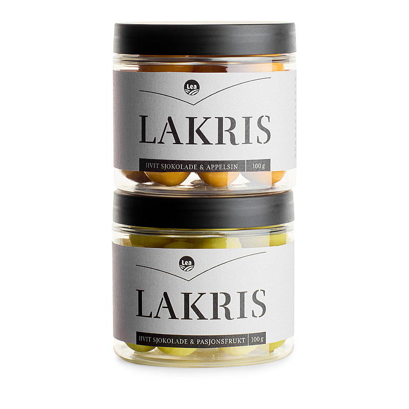 Lea Sjokoladekuler m/lakris 2-pk m/cellofan