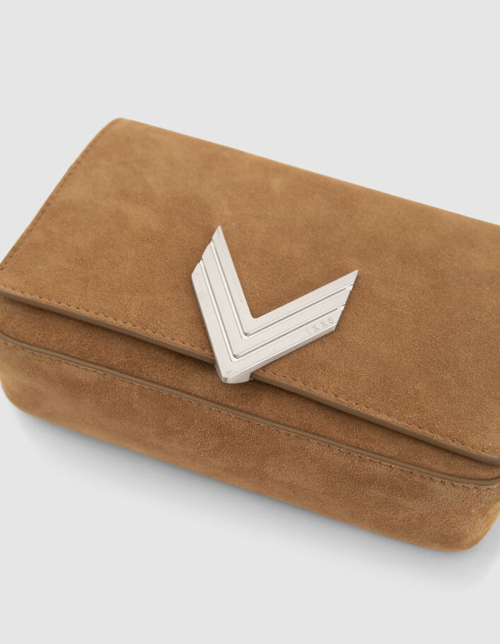 Le sac 111 en cuir de vachette velours sable femme