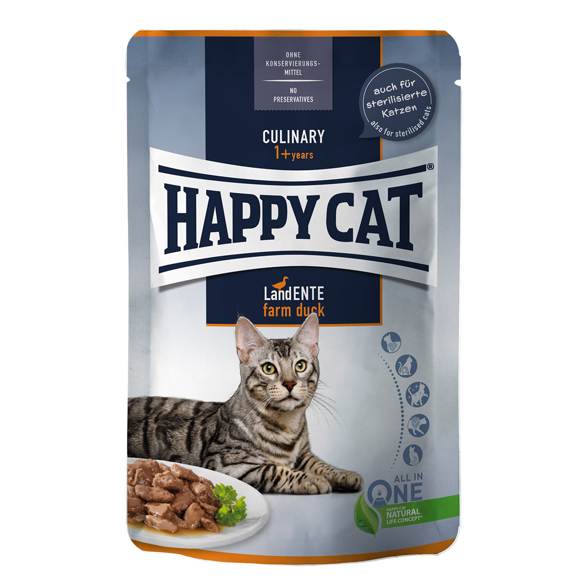Happy Cat Culinary Meat in Sauce Land Ente Pouch bei ZooRoyal
