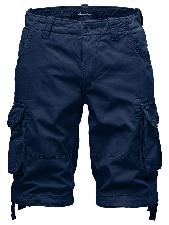 Amaci&Sons Cargoshorts CRYSTAL in Navyblau günstig kaufen