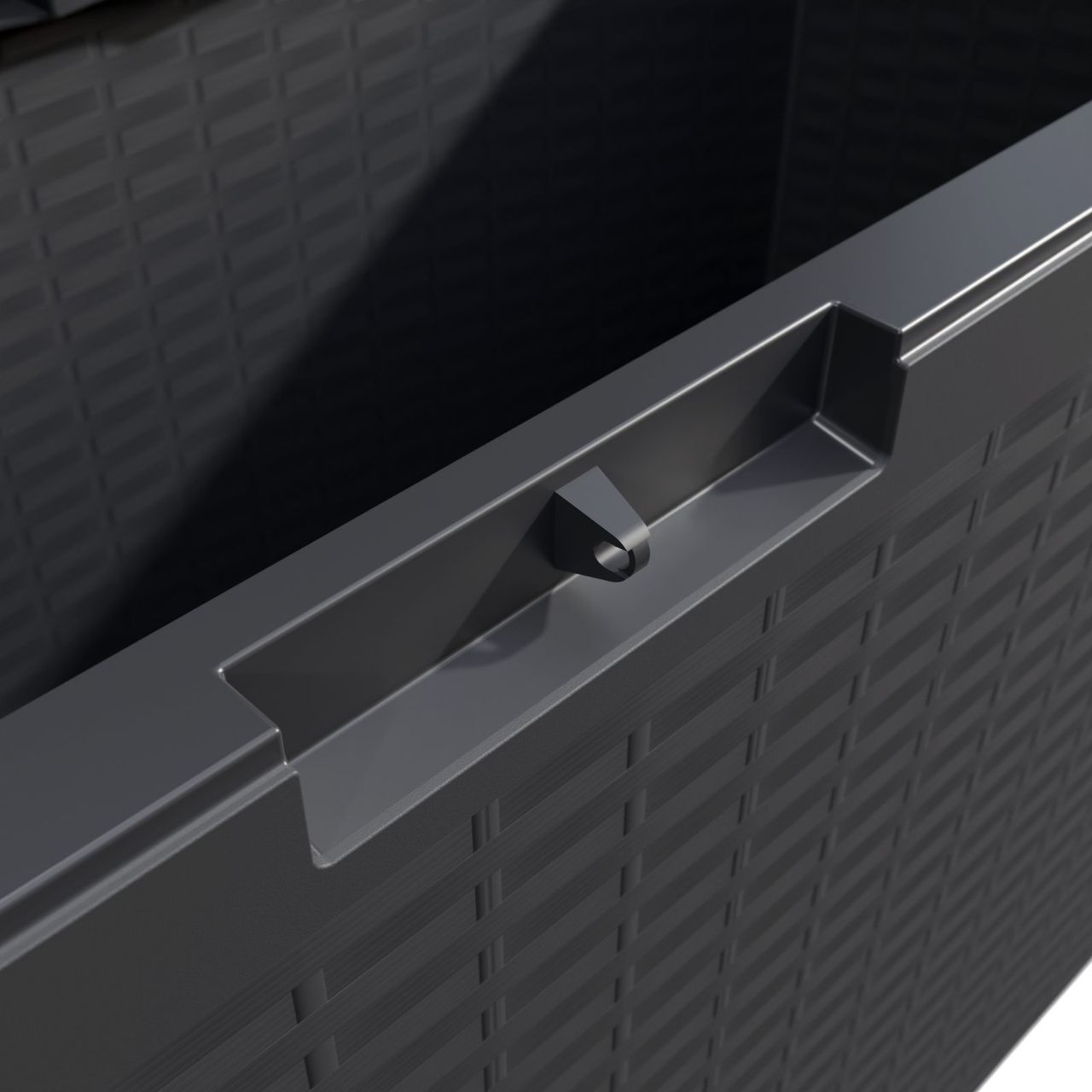 Casaria Auflagenbox Rato Plus Anthrazit 290L Rollen