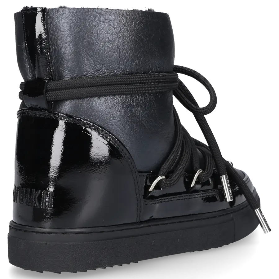 INUIKII - Snowboots GLOSS Lackleder - schwarz