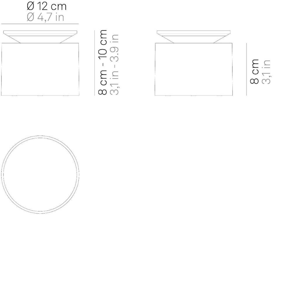 Zafferano LED Tischleuchte LED Akku Tischleuchte Push Up in Sandfarbig 2,2W 134lm IP54, keine Angabe, Leuchtmittel enthalten: Ja, fest verbaut, LED, warmweiss, Tischleuchte, Nachttischlampe, Tischlampe