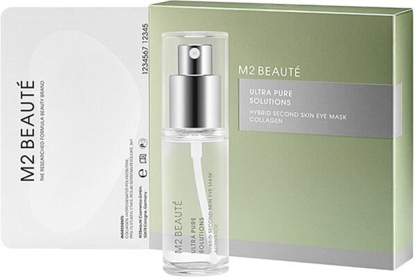 M2 Beauté Ultra Pure Solutions Hybrid Second Skin Eye Mask Collagen Augenmaske