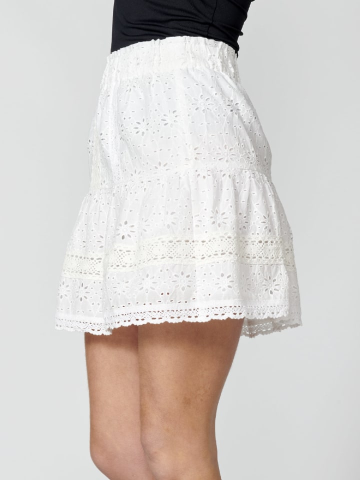 KOROSHI KURZER SKIRT in weiß günstig kaufen 40