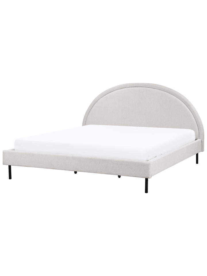 Beliani Doppelbett MARGUT in Grau - (W) 192 x (H) 116 x (L) 214 cm günstig kaufen onesize