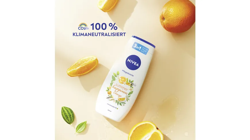 NIVEA Pflegedusche Summer Happiness  Orange 250 ml