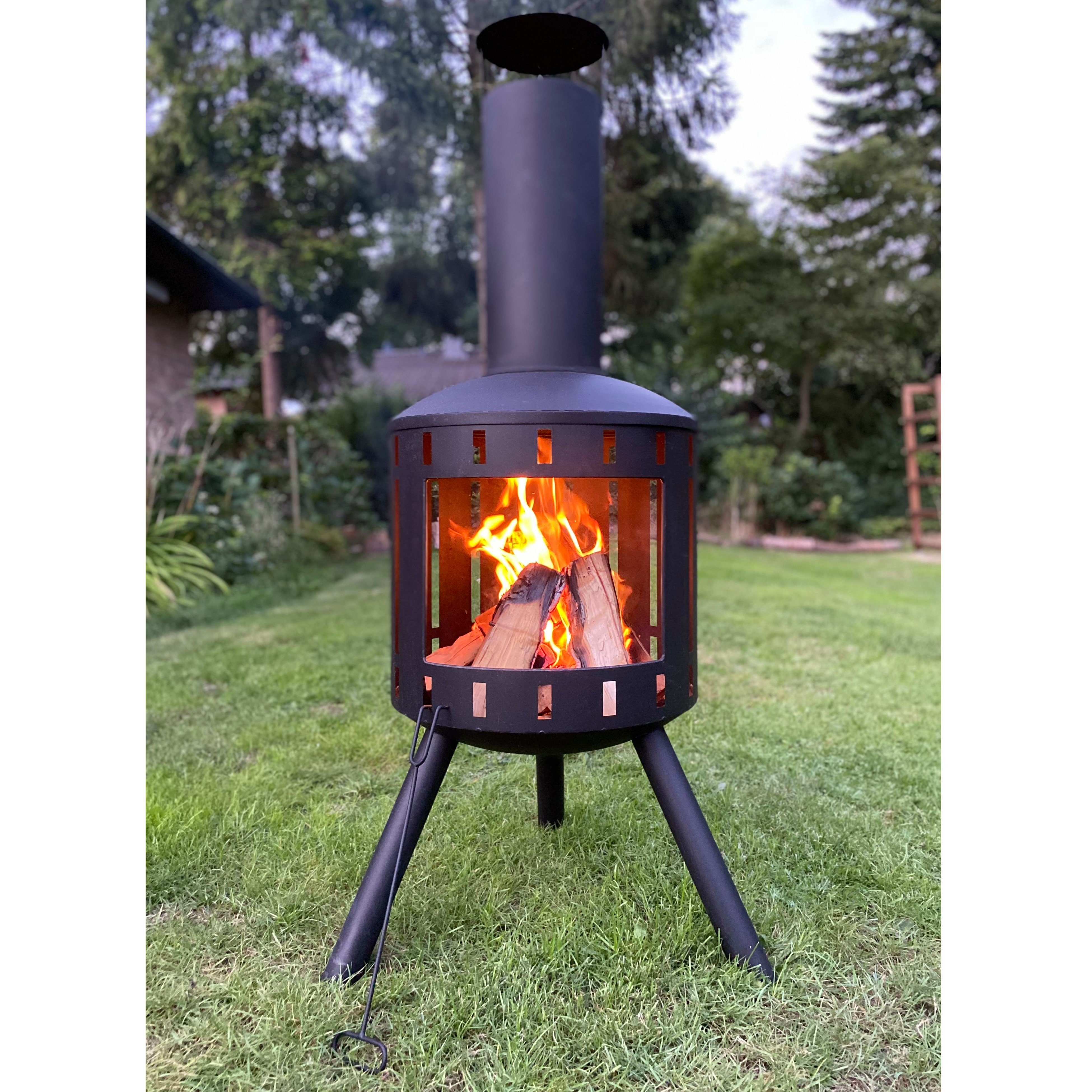 Raburg Feuerkorb XXL Gartenofen BENNO in SCHIEFER/DUNKELGRAU