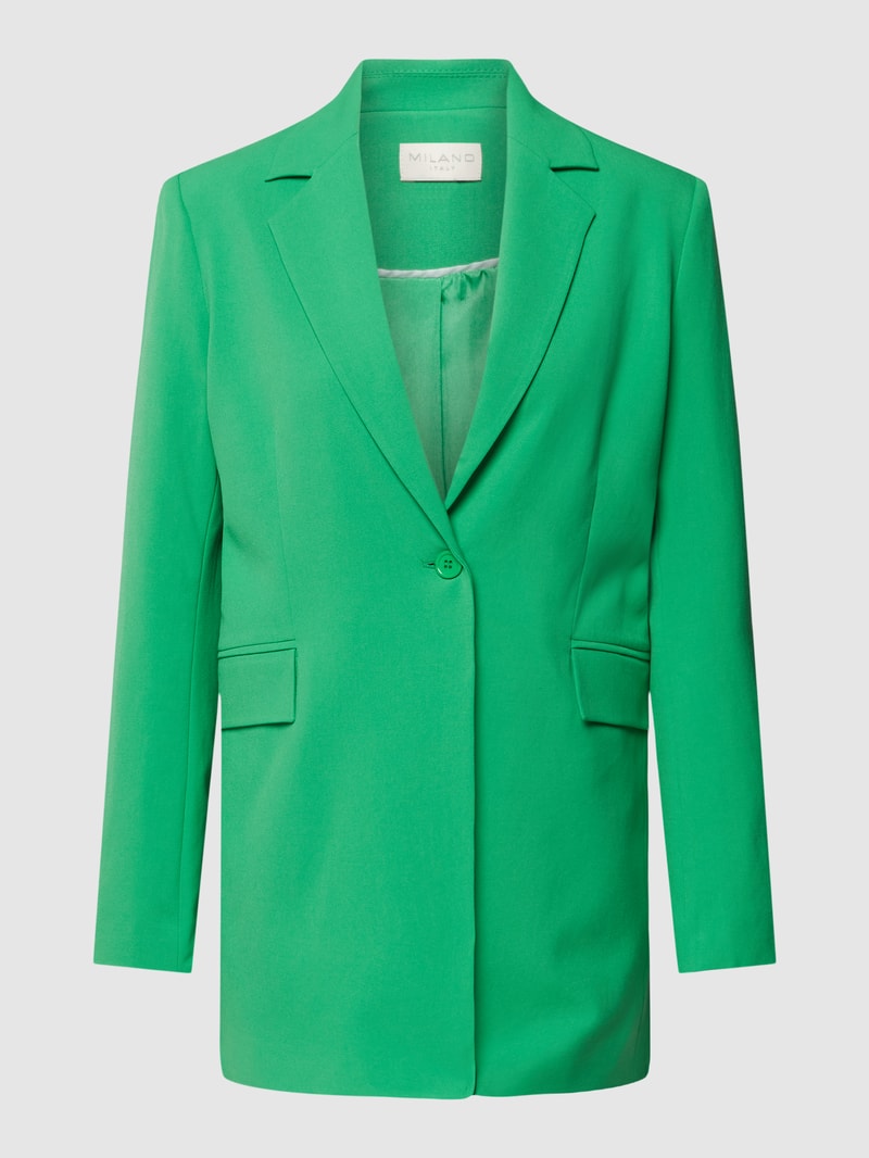 Blazer mit Pattentaschen in grün
