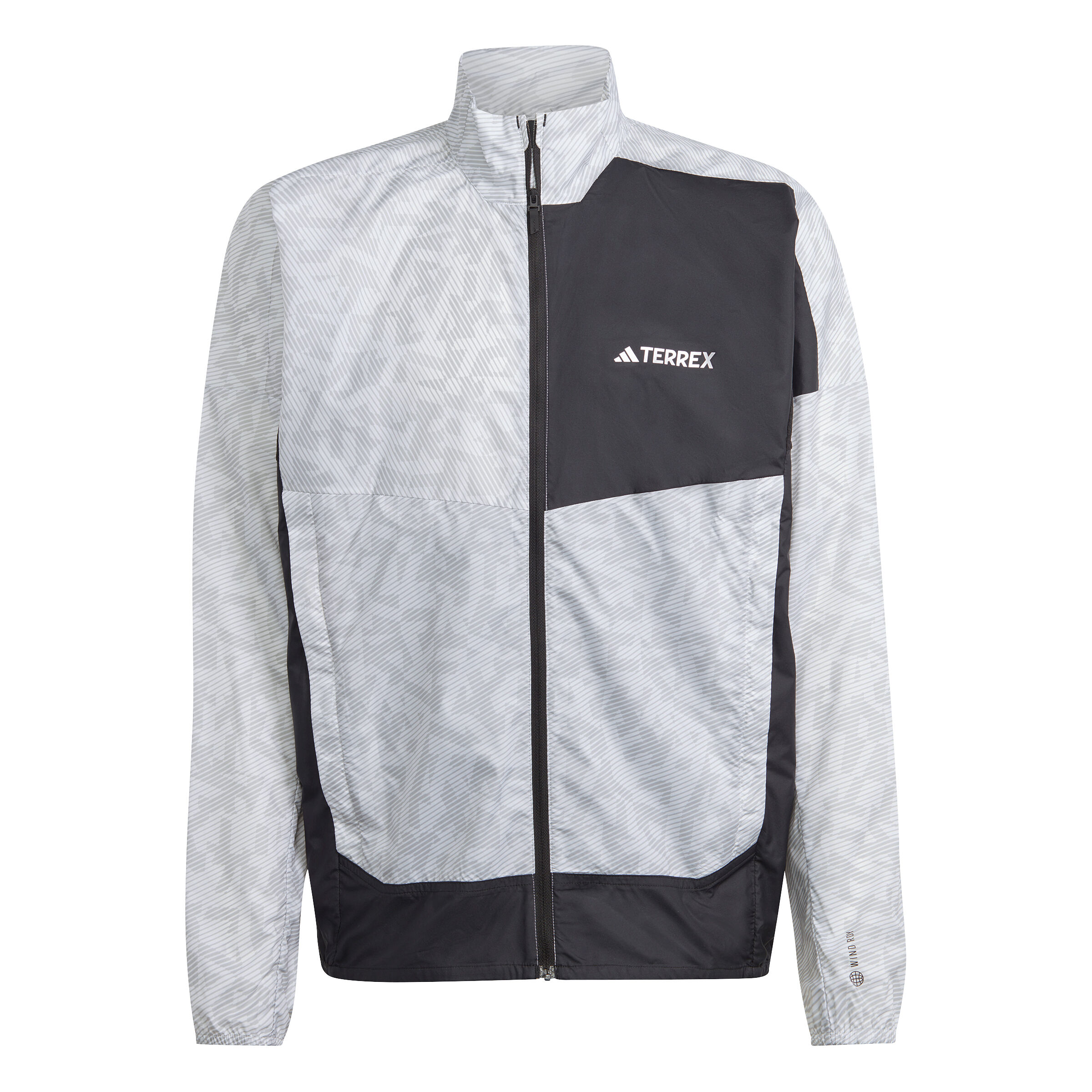 Trail Wind Laufjacke Herren - Weiß, Schwarz
