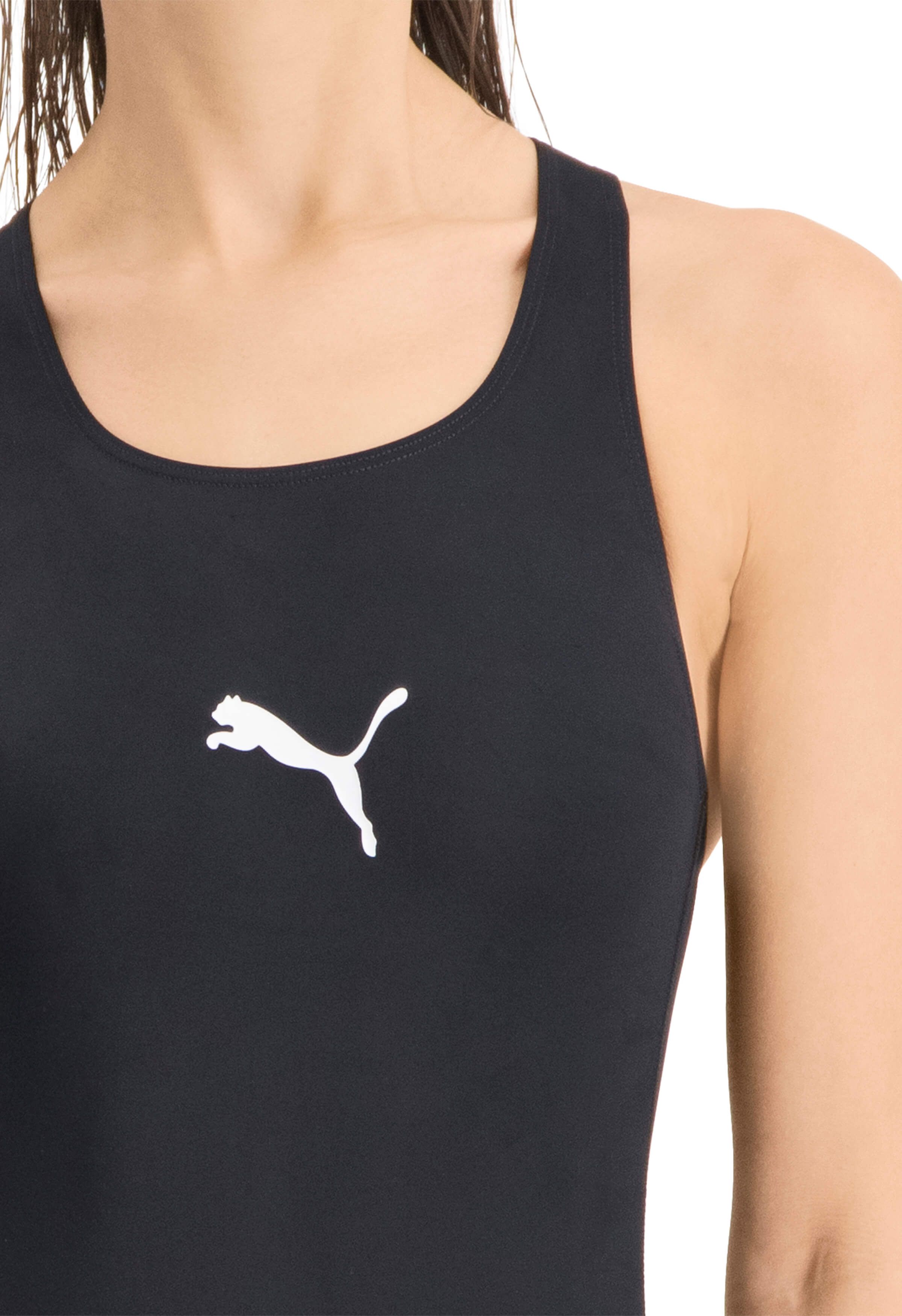 PUMA Racerback schwarzen Damen Badeanzug