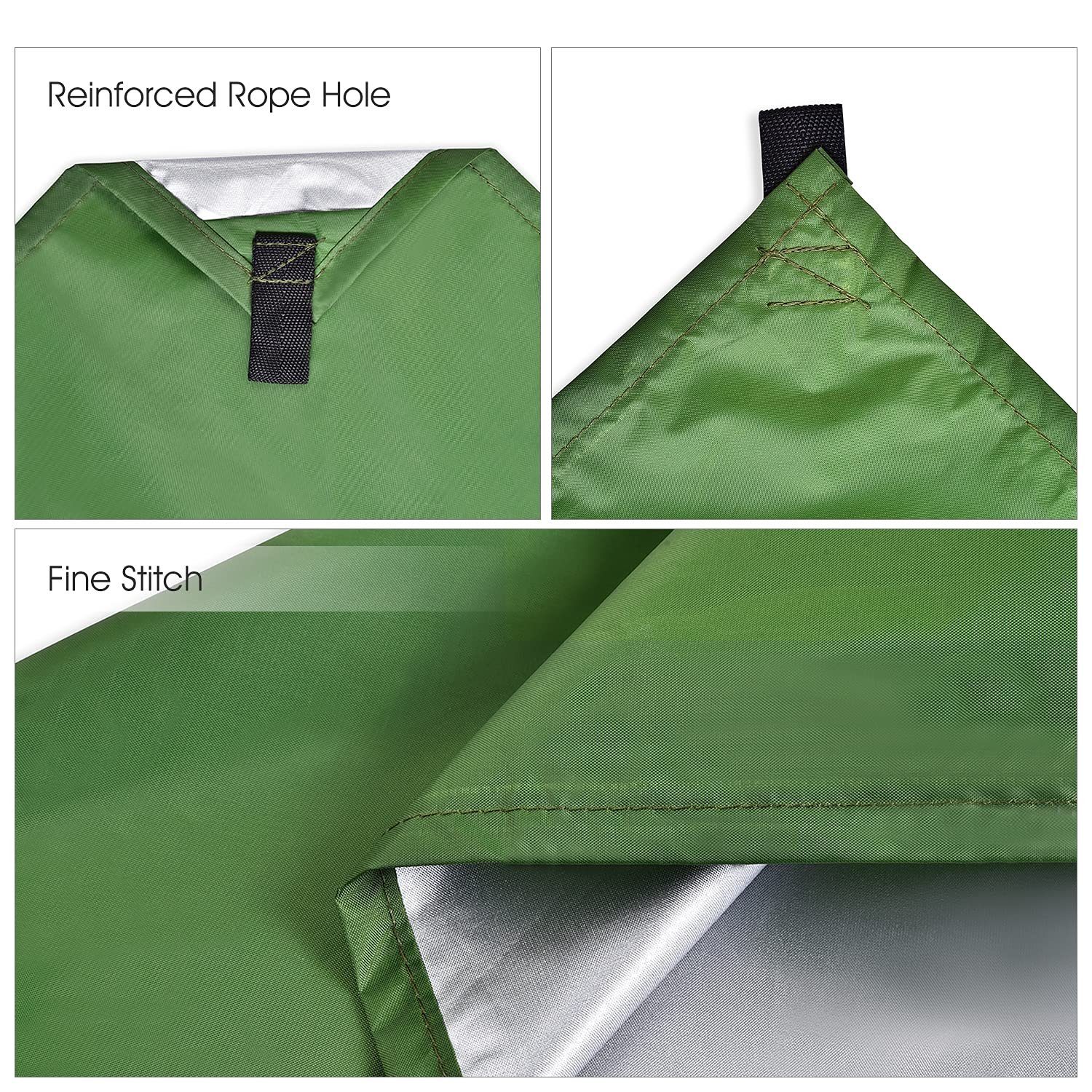 CALIYO Tarp-Zelt Tarp für Hängematte Zeltplane Regenschutz Sonnenschutz, Multifunktionales TarpTent mit Ösen Ultra-Leicht für Outdoor