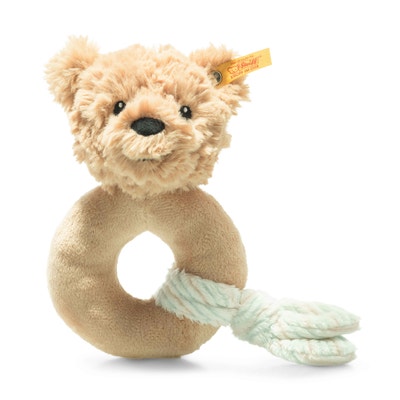 Soft Cuddly Friends Jimmy Teddybär Greifling mit Rassel, 14 cm, hellbraun
