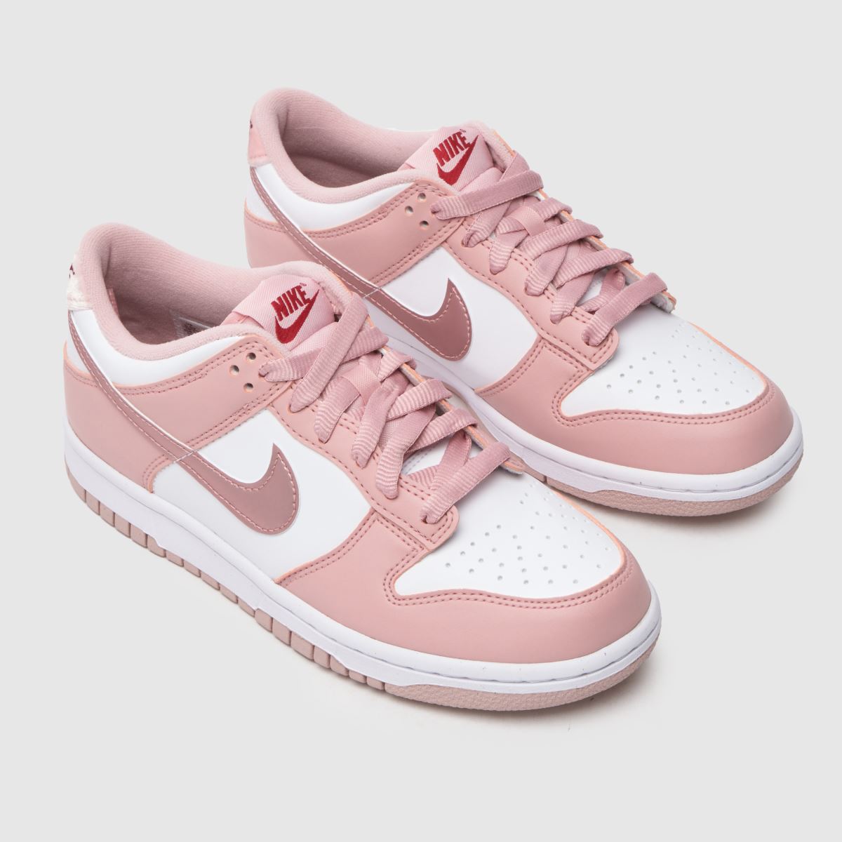 Nike Dunk Low flickor ungdomsskor i blekrosa