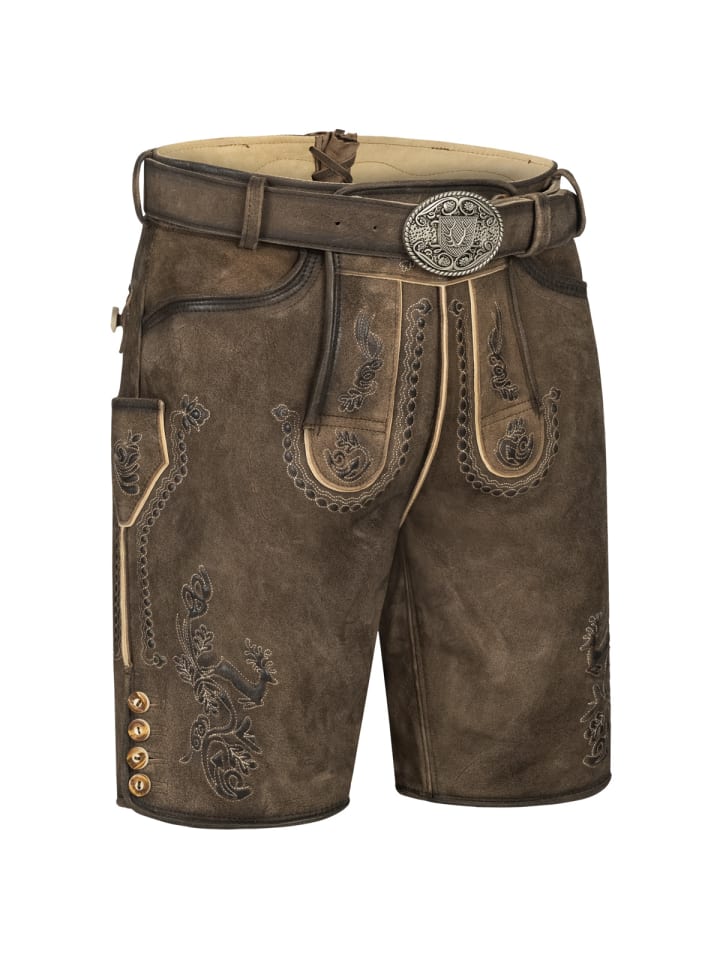 KRÜGER Lederhose Sean in braun günstig kaufen 46