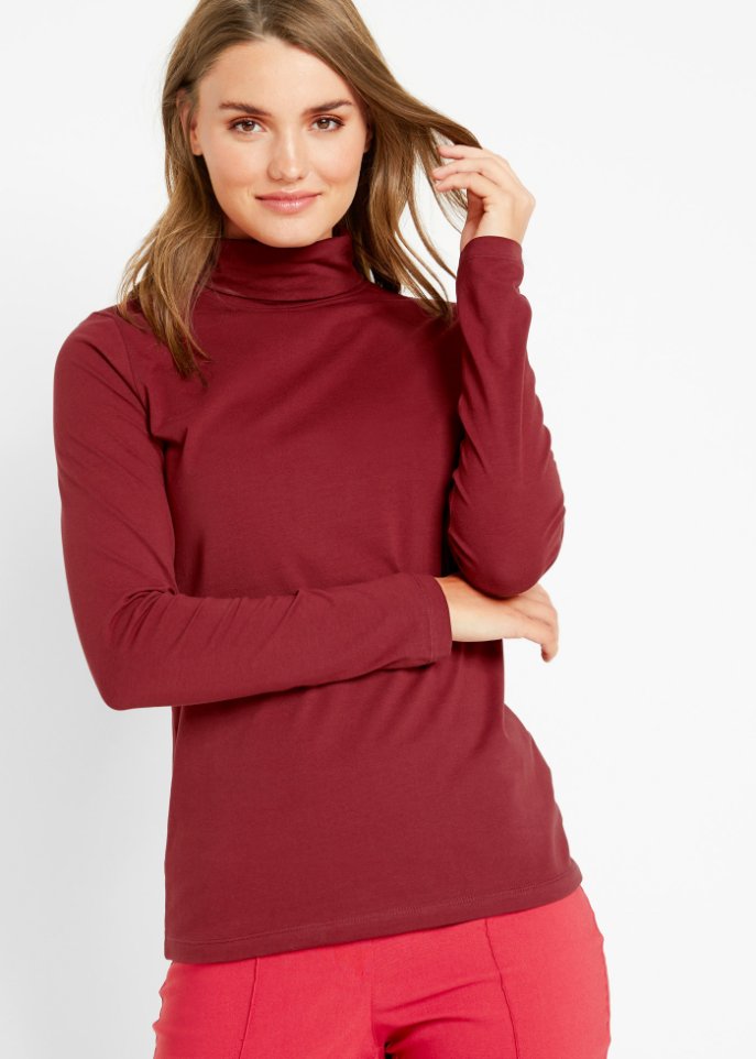 Langarmshirt mit Rollkragen (2er Pack)