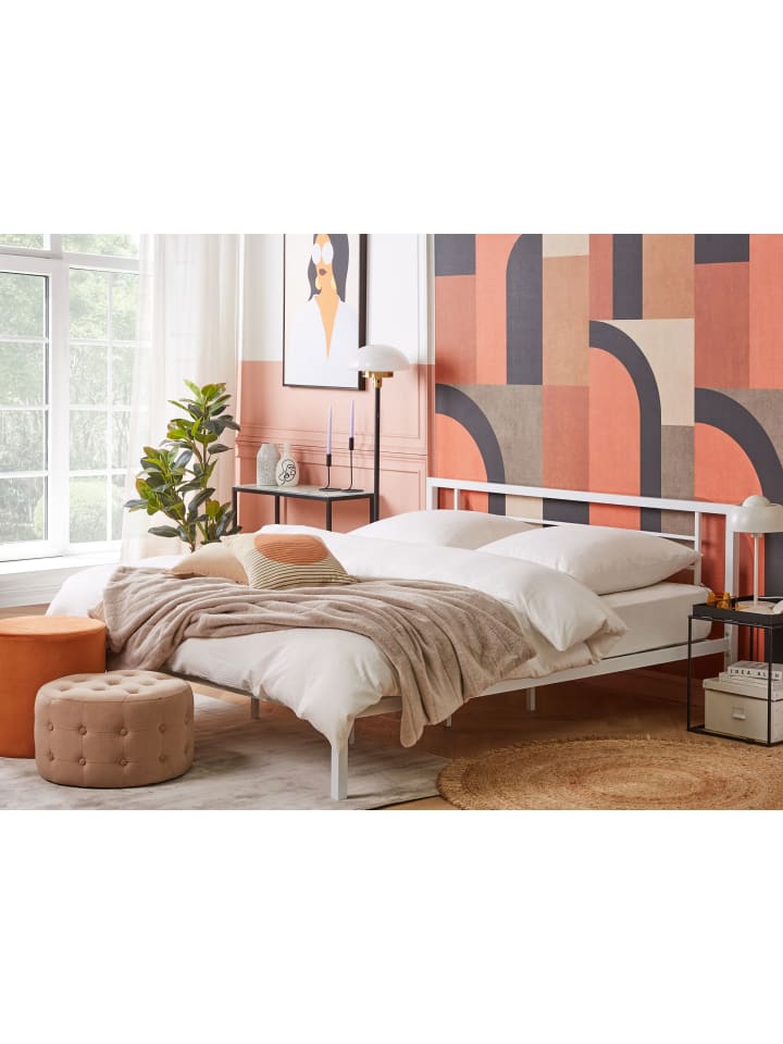 Beliani Doppelbett CUSSET in Weiß - (W) 187 x (H) 84 x (L) 209 cm günstig kaufen onesize