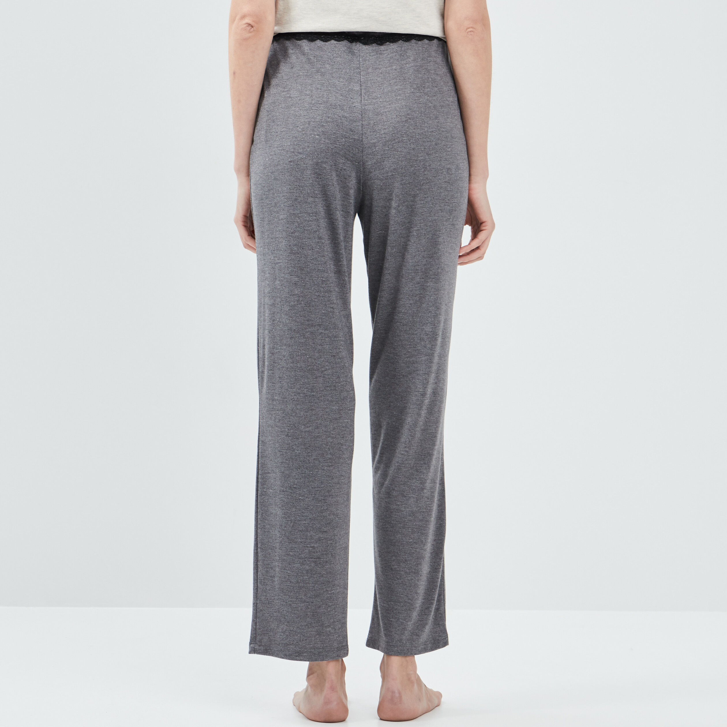 Bas de pyjama gris foncé femme | La Halle