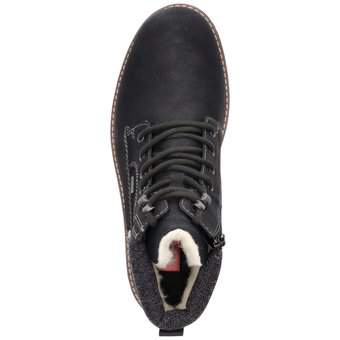 Rieker Schnür Boots in schwarz