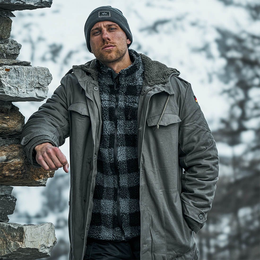 BW Parka mit Futter