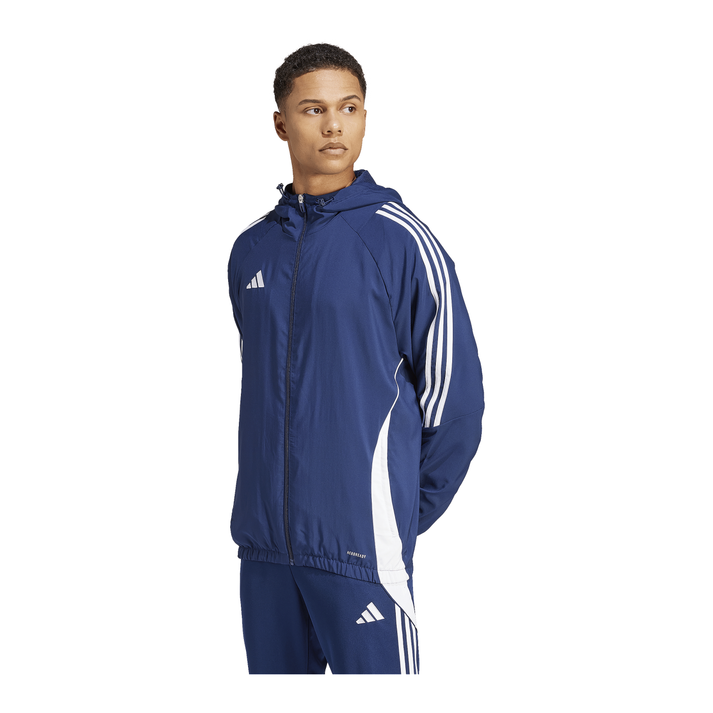 adidas Tiro 24 Windbreaker Blau Weiss