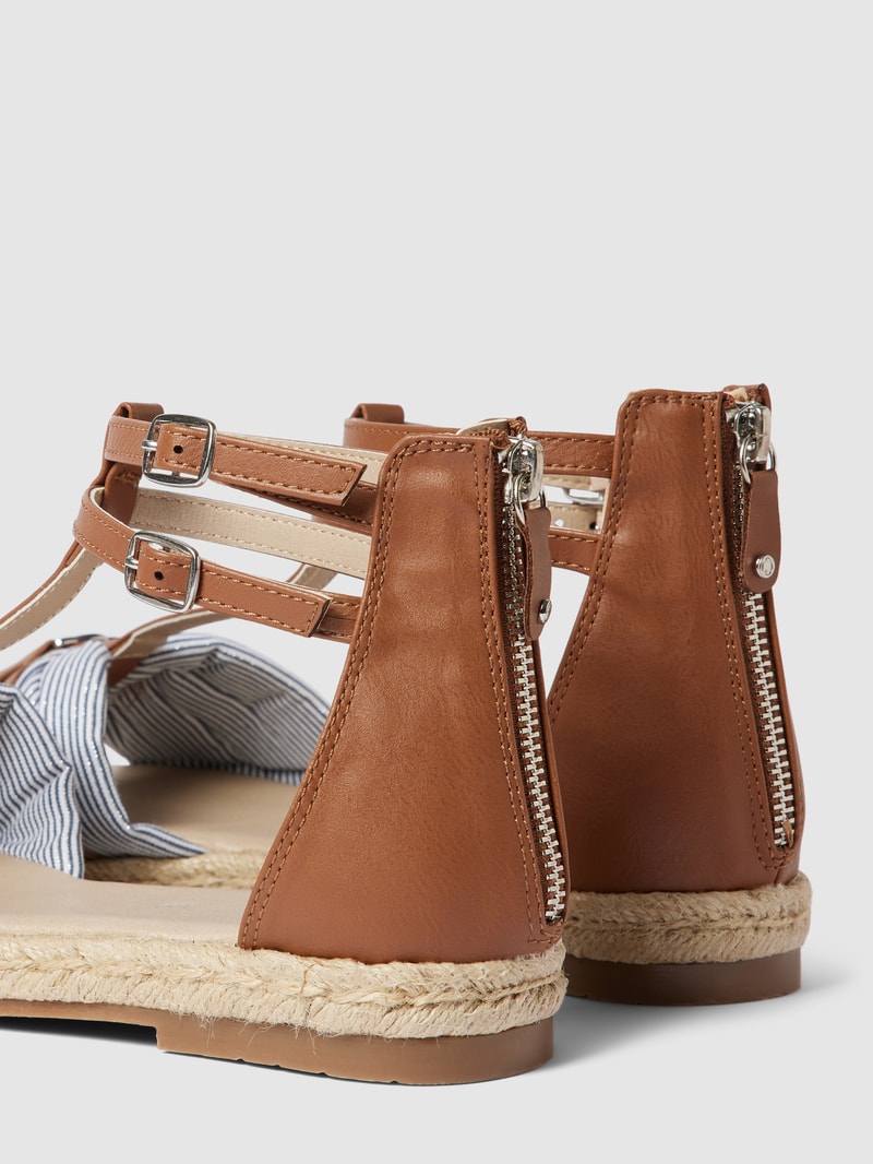 Sandalen mit Label-Detail Modell 'Gladiator' in marineblau