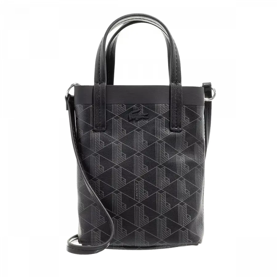 Lacoste - Lacoste Shoulder Bags Kunstleder Black - schwarz
