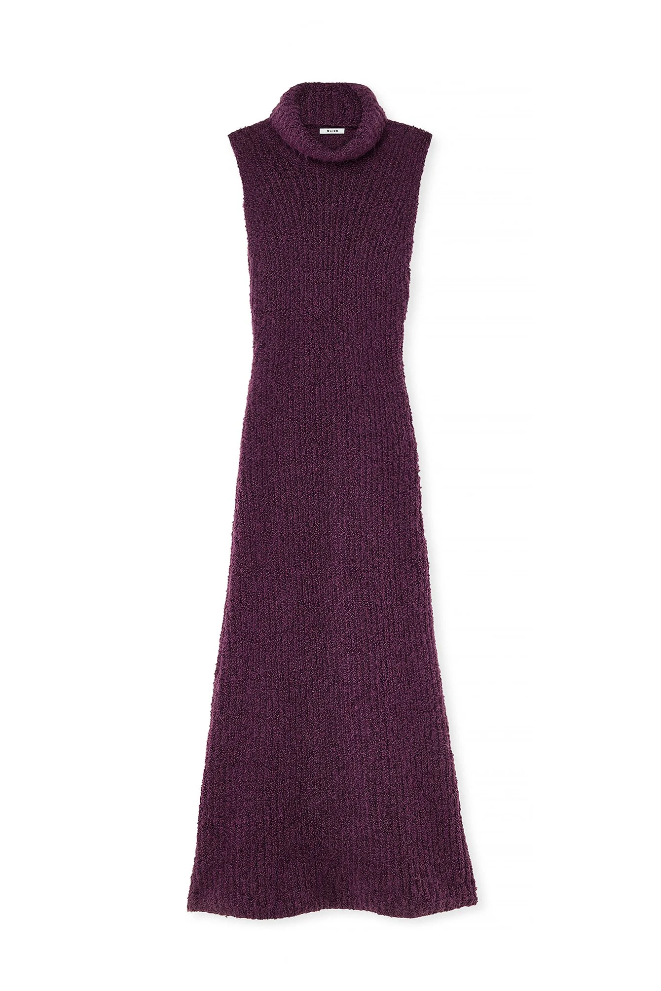 Maxi-Strickkleid mit Rollkragen