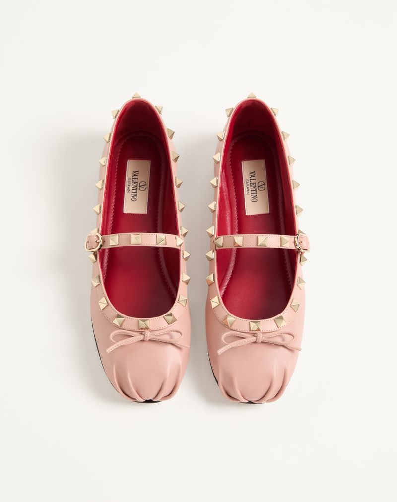 Mary-Jane Rockstud Ballerina i nappalæder 05mm