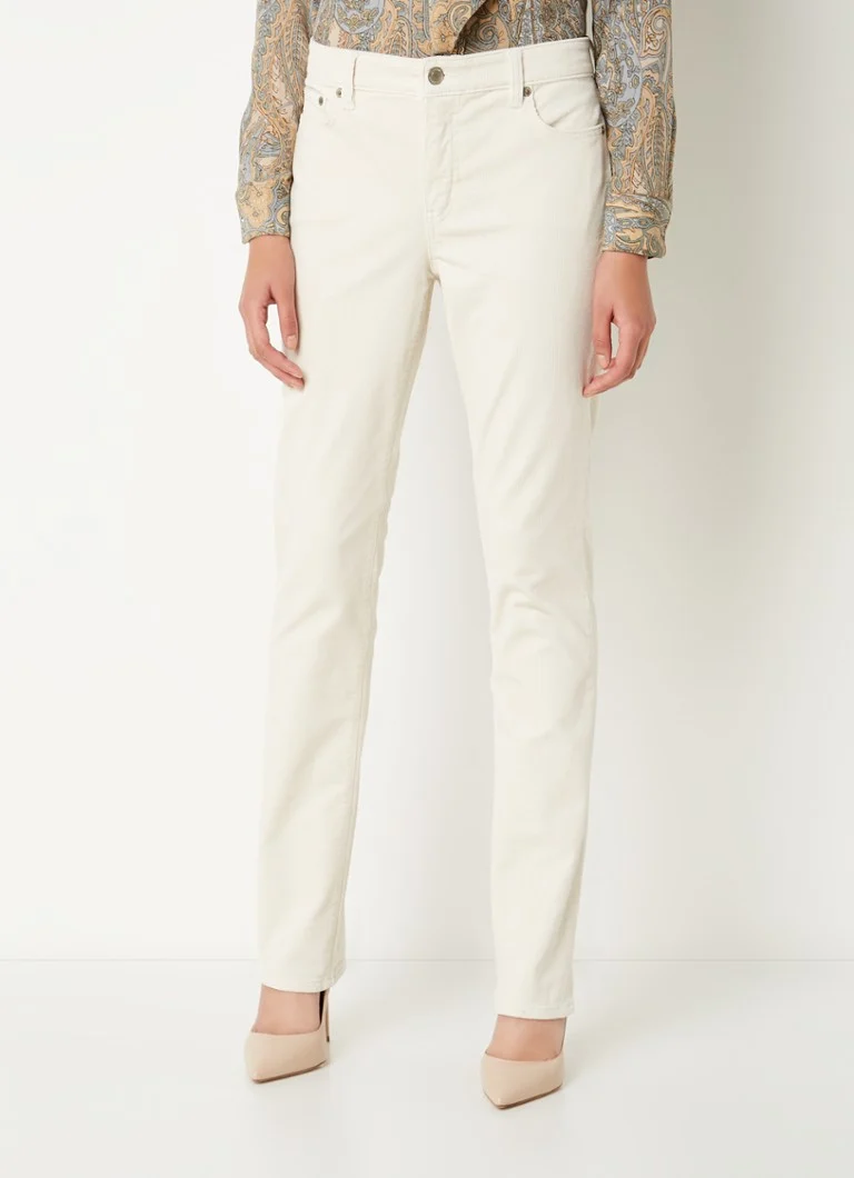Ralph Lauren  Mid waist straight fit broek van corduroy