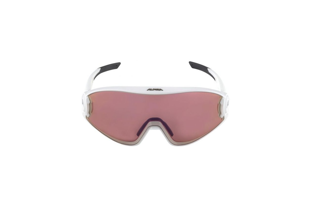 Alpina 5W1NG QV white matt / red mirror lens