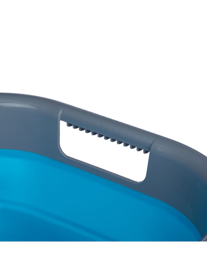 relaxdays Wäschekorb in Blau/ Grau - 15 l günstig kaufen onesize