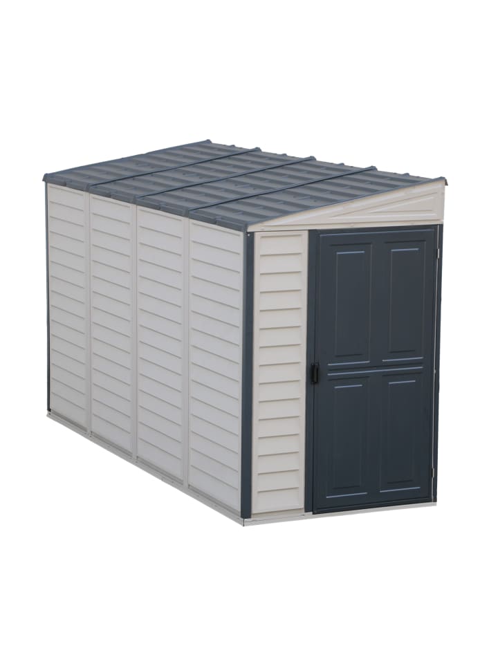 VCM  Kunststoff Gerätehaus 122x321 Gartenhaus Drehtür in Braun günstig kaufen onesize