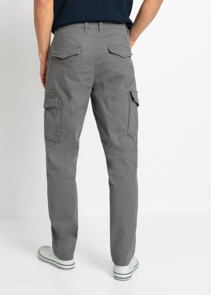 Slim Fit Stretch-Cargohose, Straight