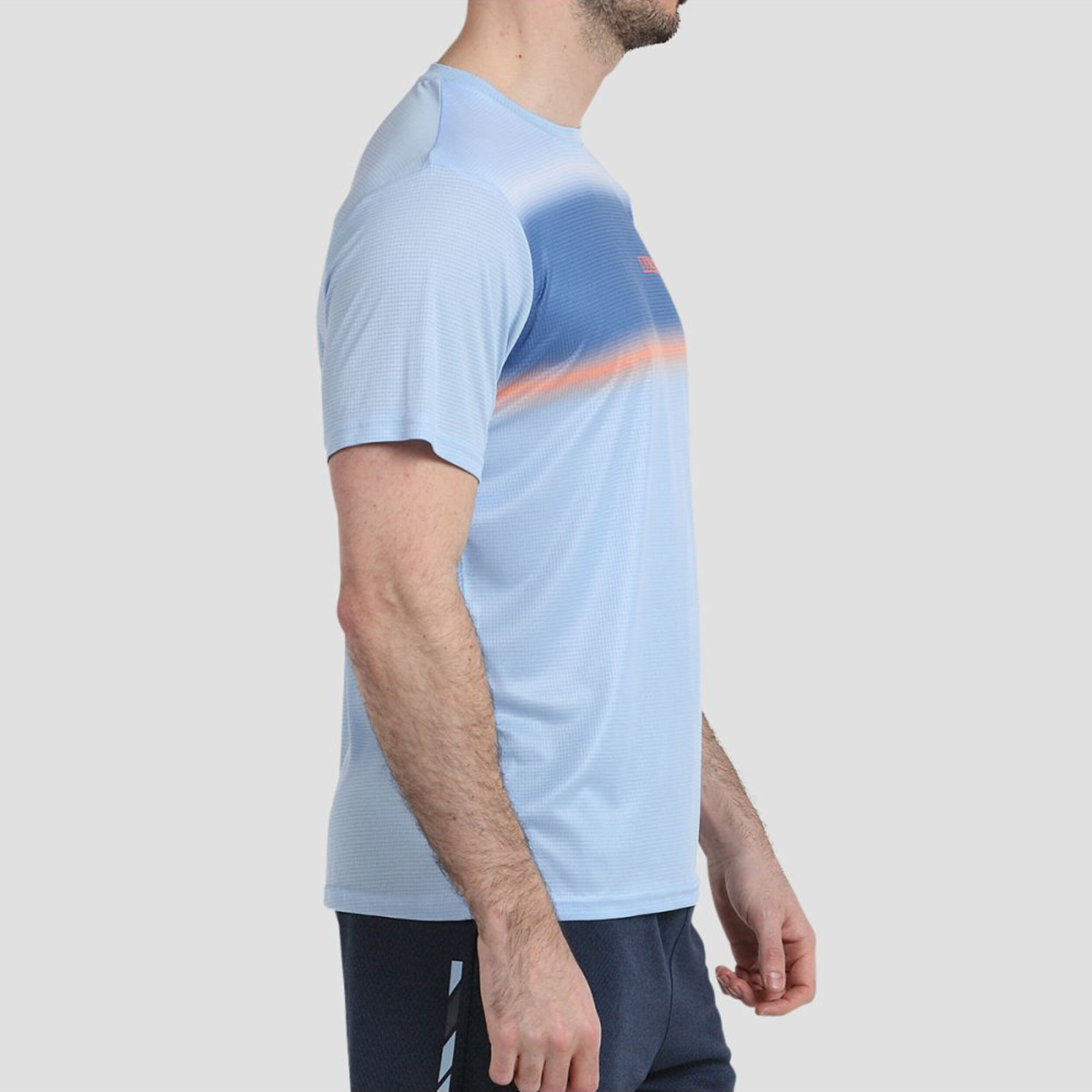Lacar T-Shirt Herren - Hellblau, Orange
