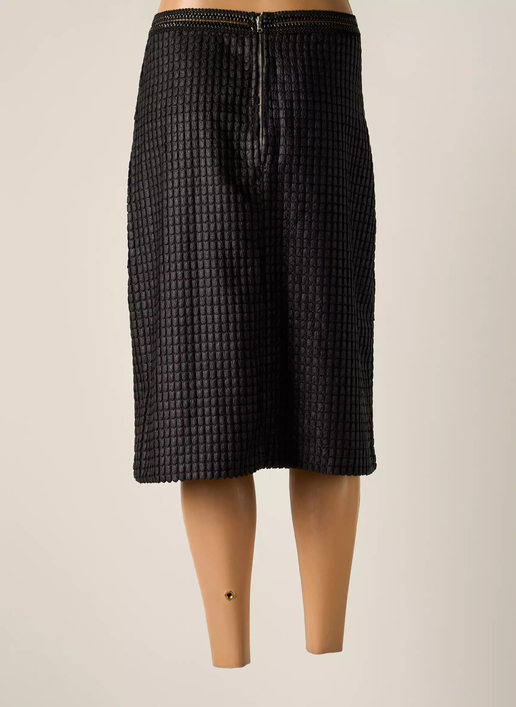Cottonade Jupes Mi Longues Femme couleur noir