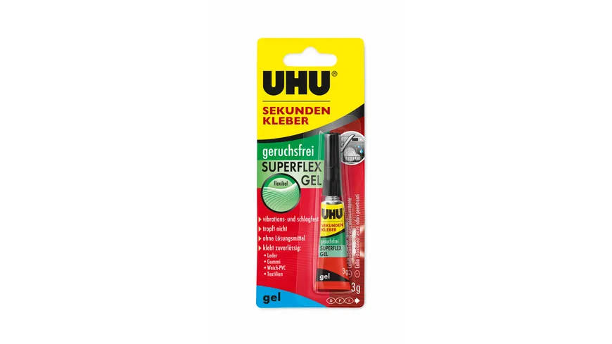 UHU Sekundenalleskleber SUPERFLEX GEL 3 g
