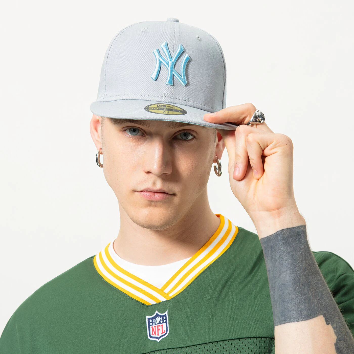 NEW ERA MÜTZE LE 5950 NYY NEW YORK YANKEES Grau