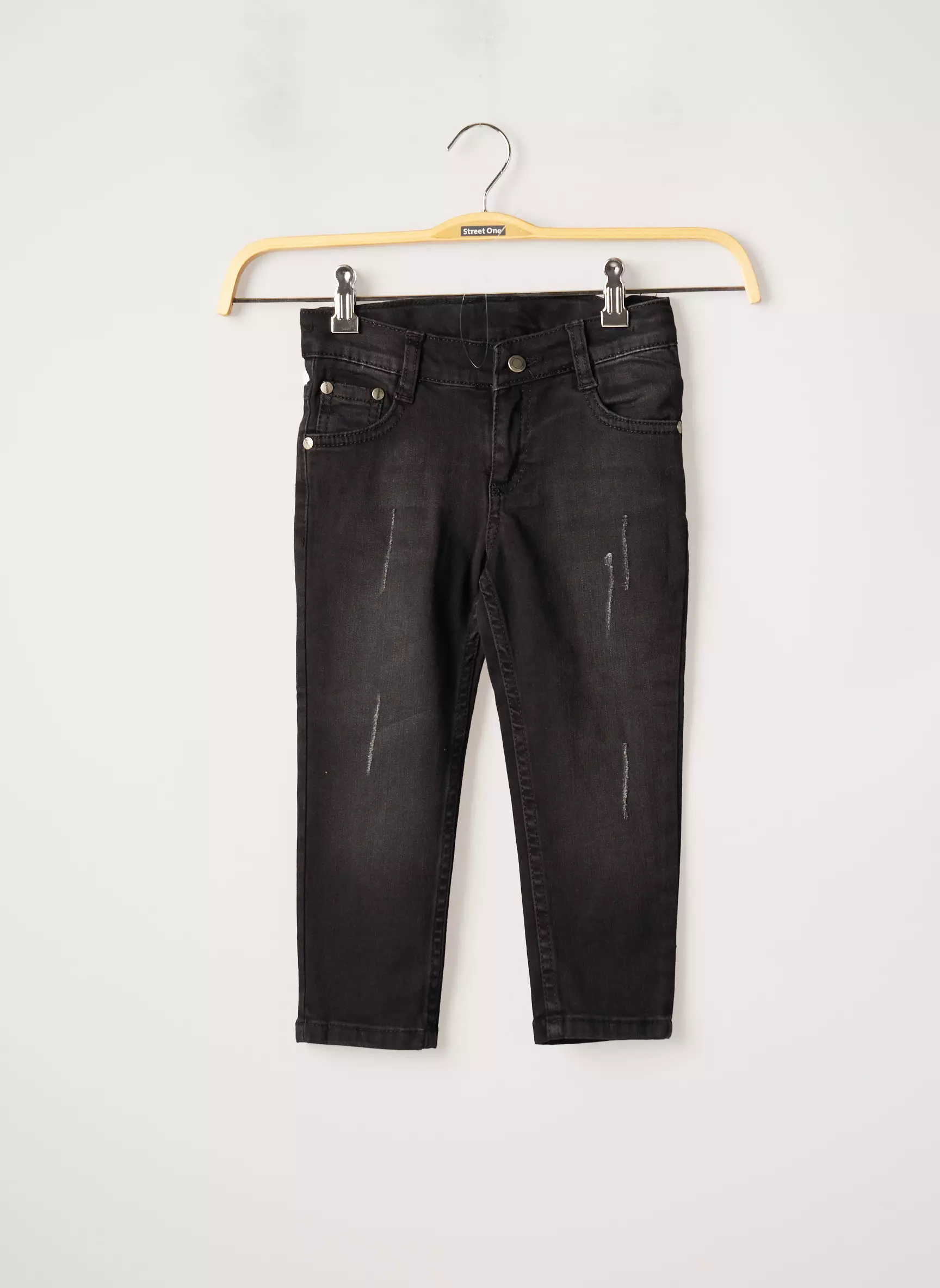 Nanica Kids Jeans Coupe Slim Garcon couleur noir