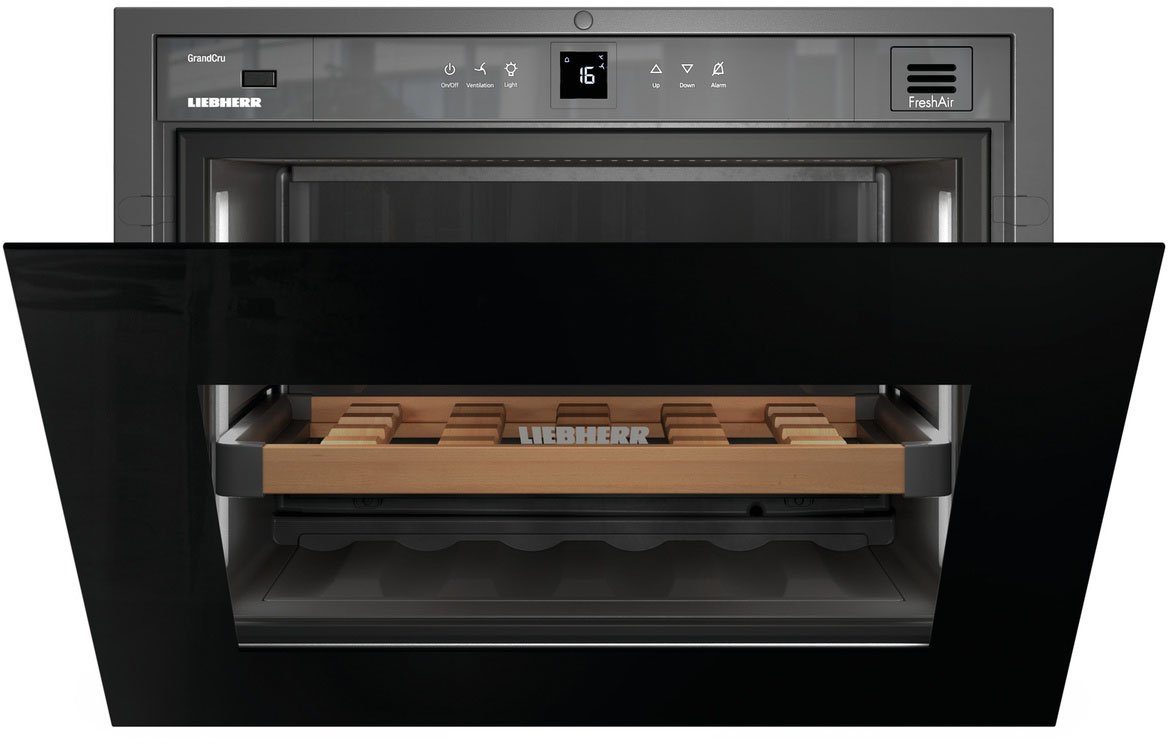 Liebherr Einbauweinkühlschrank WKEgb 582 GrandCru, für 18 Standardflaschen á 0,75l,FreshAir Aktivkohlefilter, Kindersicherung
