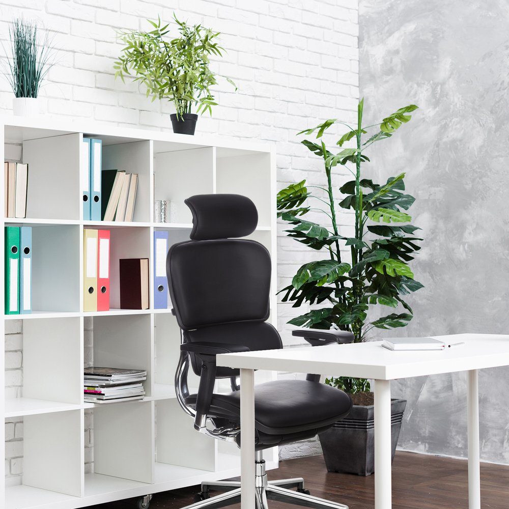 hjh OFFICE Drehstuhl Luxus Chefsessel ERGOHUMAN Leder (1 St), Bürostuhl ergonomisch