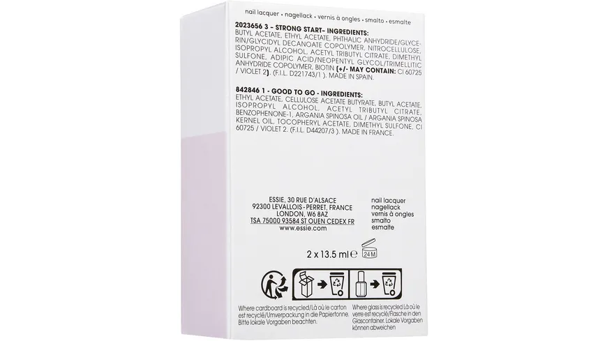 ESSIE Nagellack Routine Set Geschenkpackung strong start, good to go