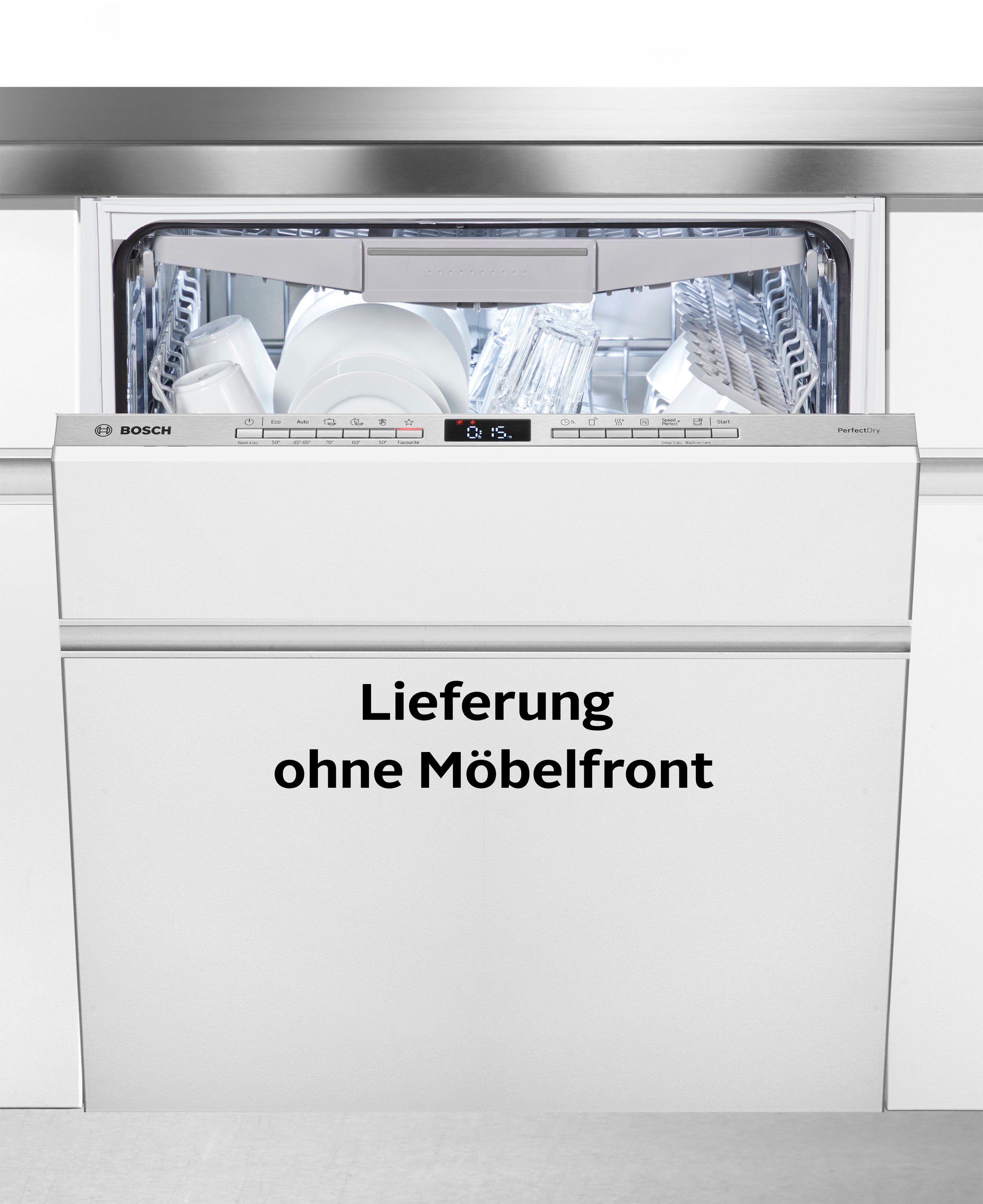 BOSCH vollintegrierbarer Geschirrspüler Serie 6, SMV6ZCX00E, 14 Maßgedecke